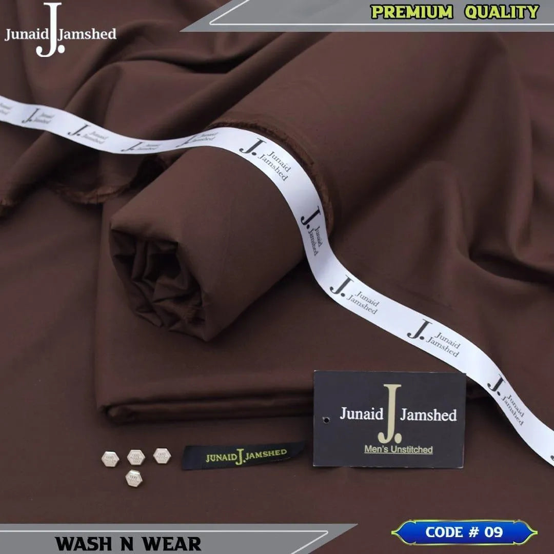Men's Brown Unstitched Suit Wash & Wear All Season